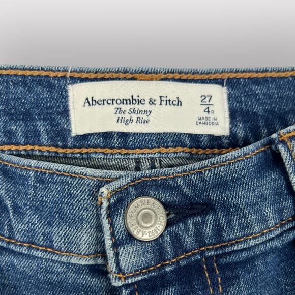 Abercrombie & Fitch The High Rise Skinny Size 27/4 Regular - Picture 4 of 8